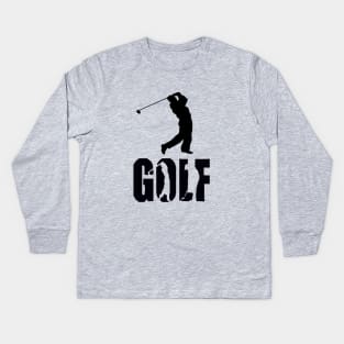 Golf-Waleed Kids Long Sleeve T-Shirt